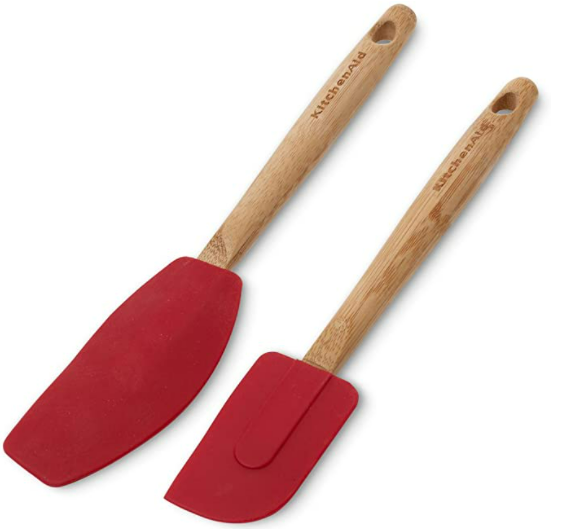 Silicone Baking Tools Spatula with Bamboo Handle