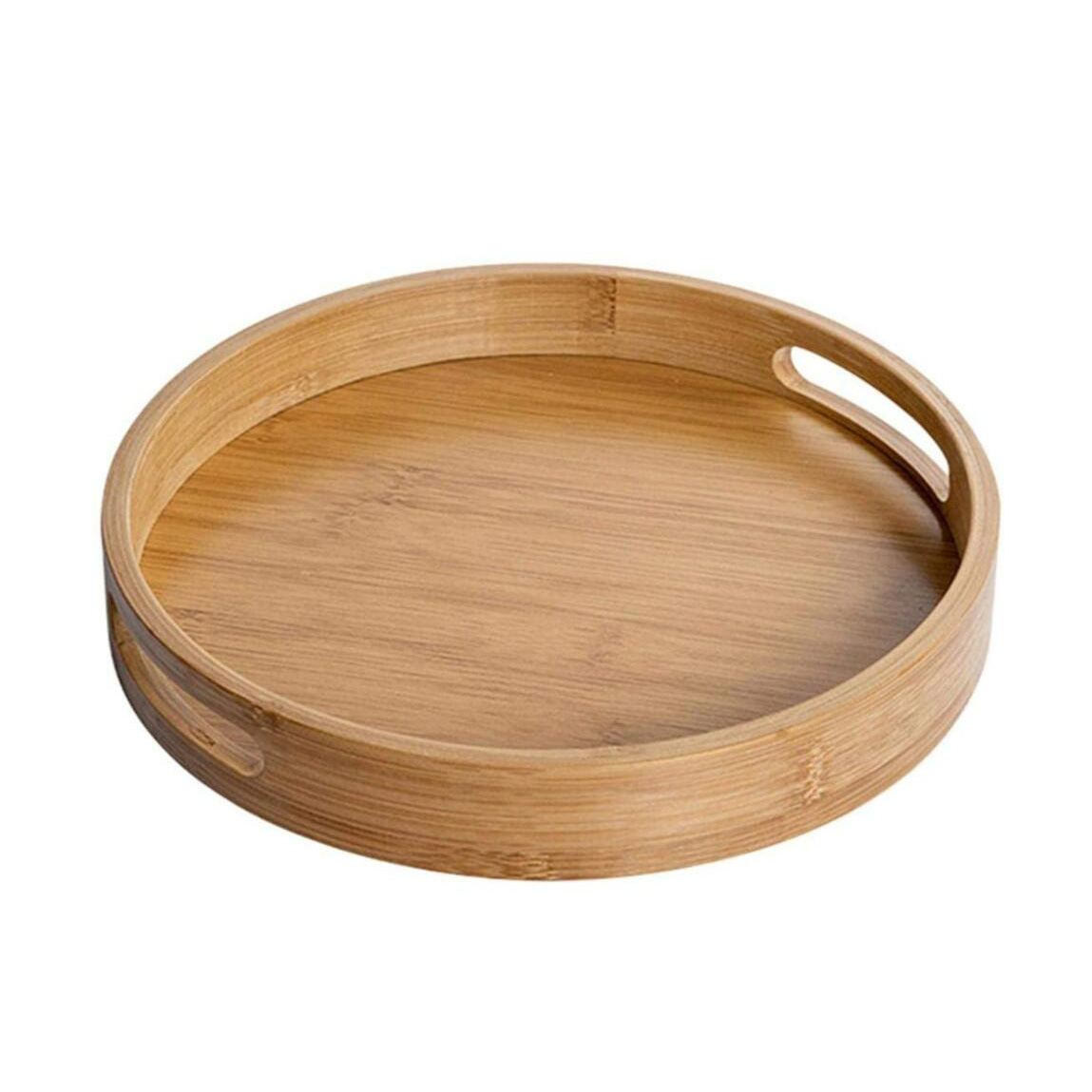 Round Bamboo Serving Tray