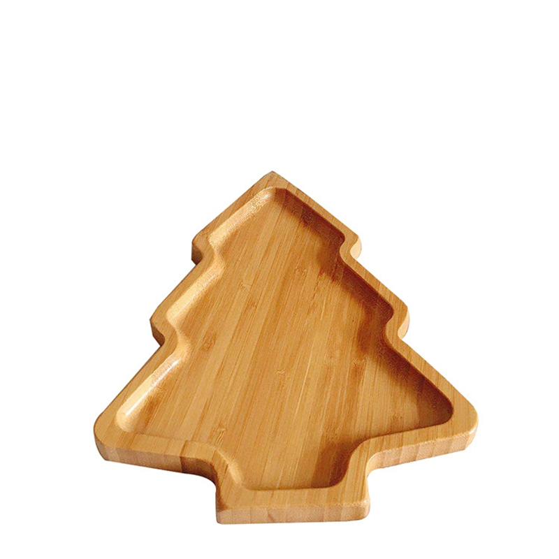 Christmas Tree Bamboo Plate