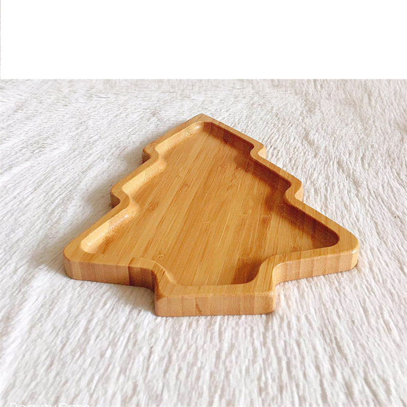 Christmas Tree Bamboo Plate