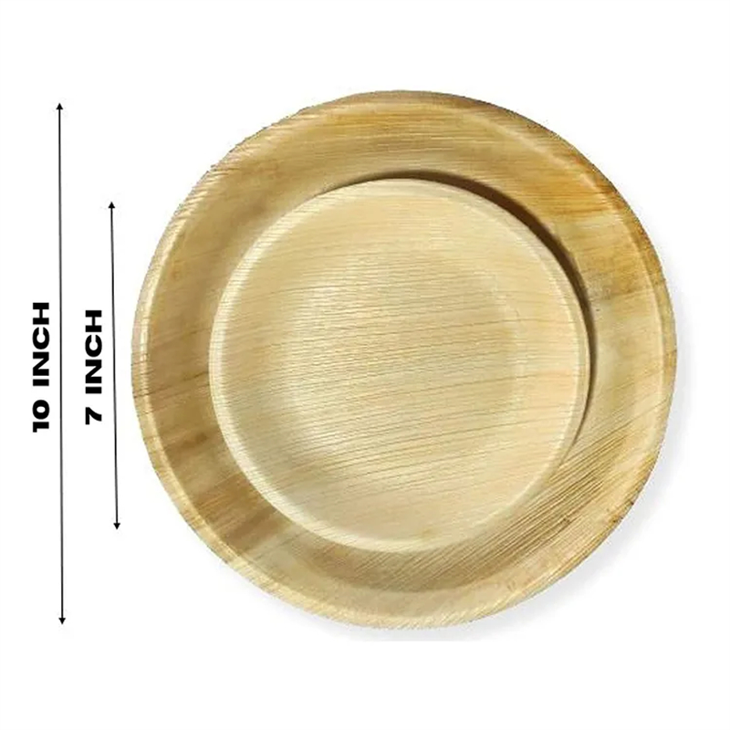 Round Palm Leaf Tray