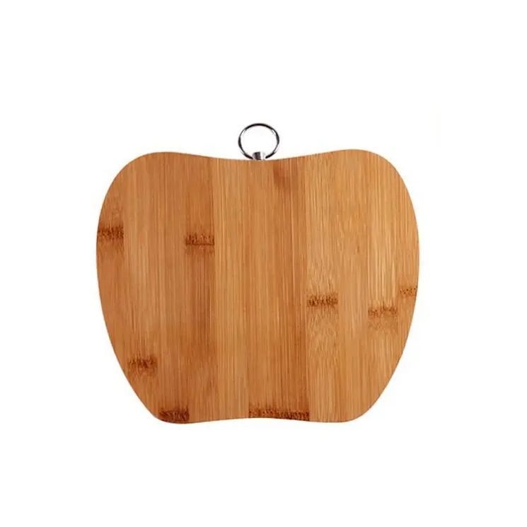 Apple shaped bamboo chopping board