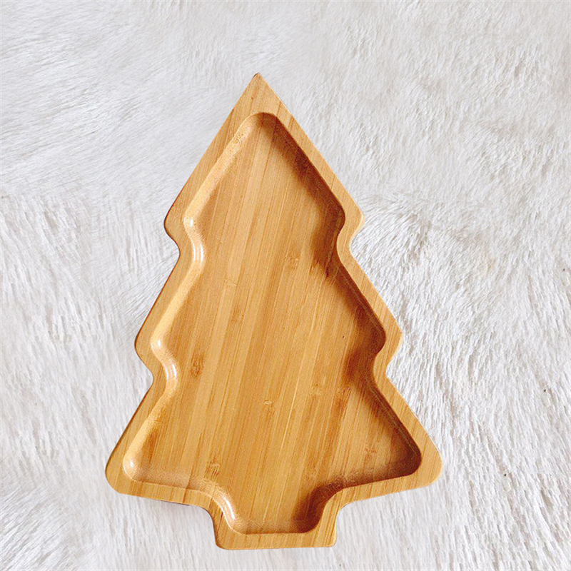 Christmas Tree Bamboo Plate