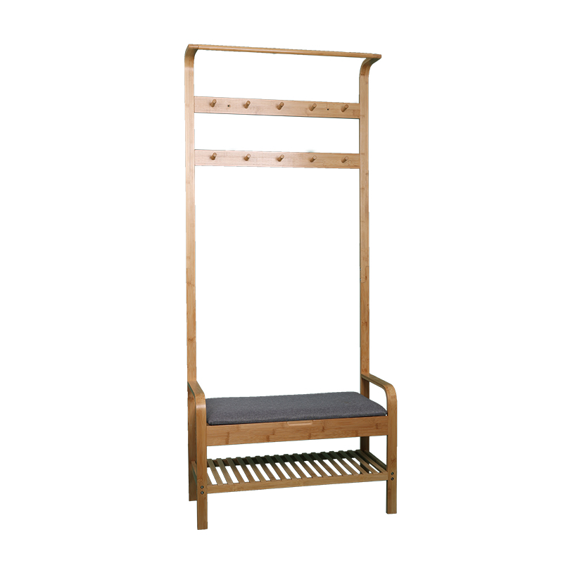 Sitting stool Curved hanging clothes rack