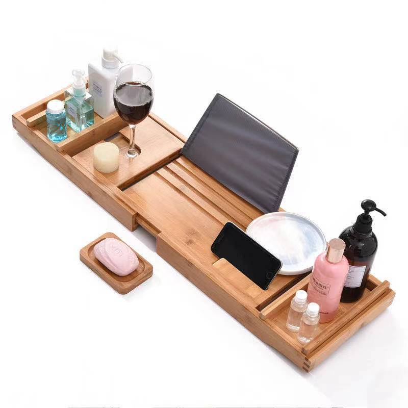 Wooden Bathtub Caddy Bamboo Bathtub Tray