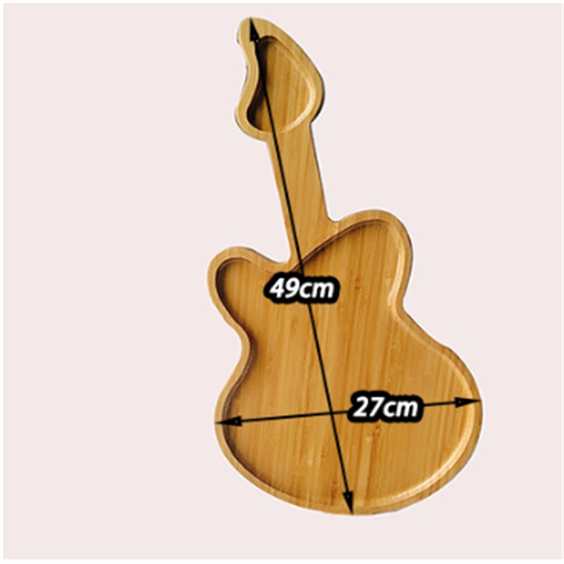 Guitar Shape Bamboo Plate