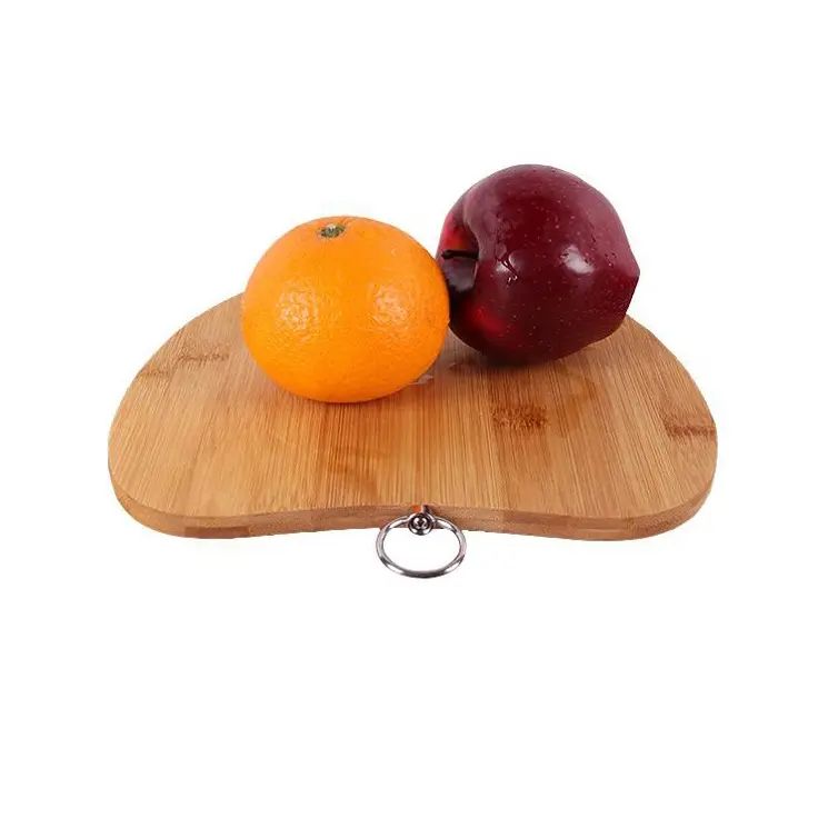 Apple shaped bamboo chopping board