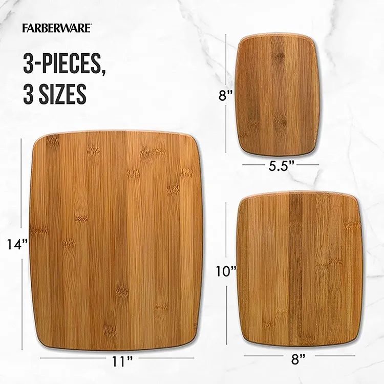 Rectangular Bamboo Chopping Board Set