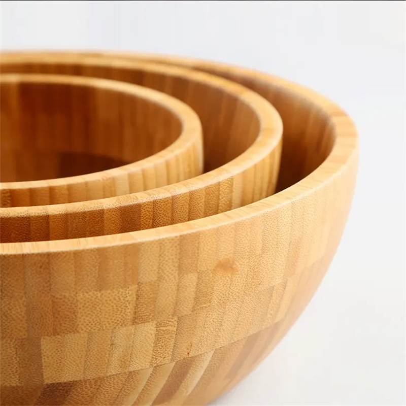 Bamboo and wood bowl for home use