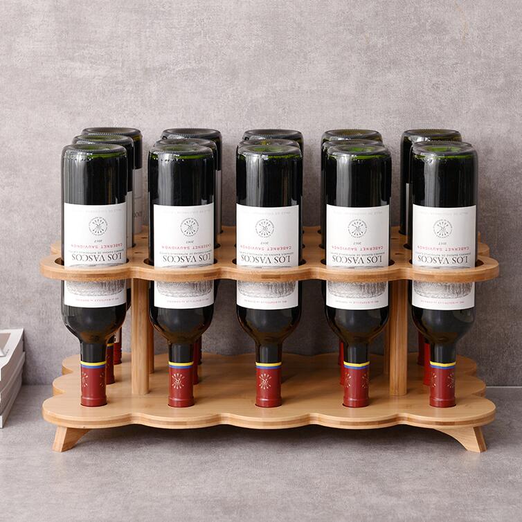 Wine Rack Bamboo Type Shelf