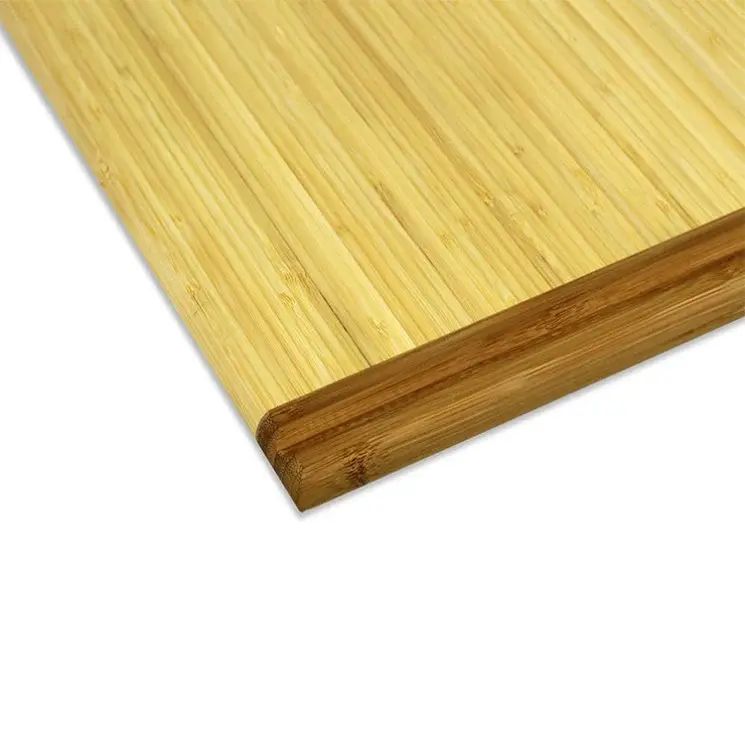 Two-coloured spliced bamboo chopping board