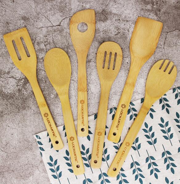 Organic Bamboo Cooking Utensils Set