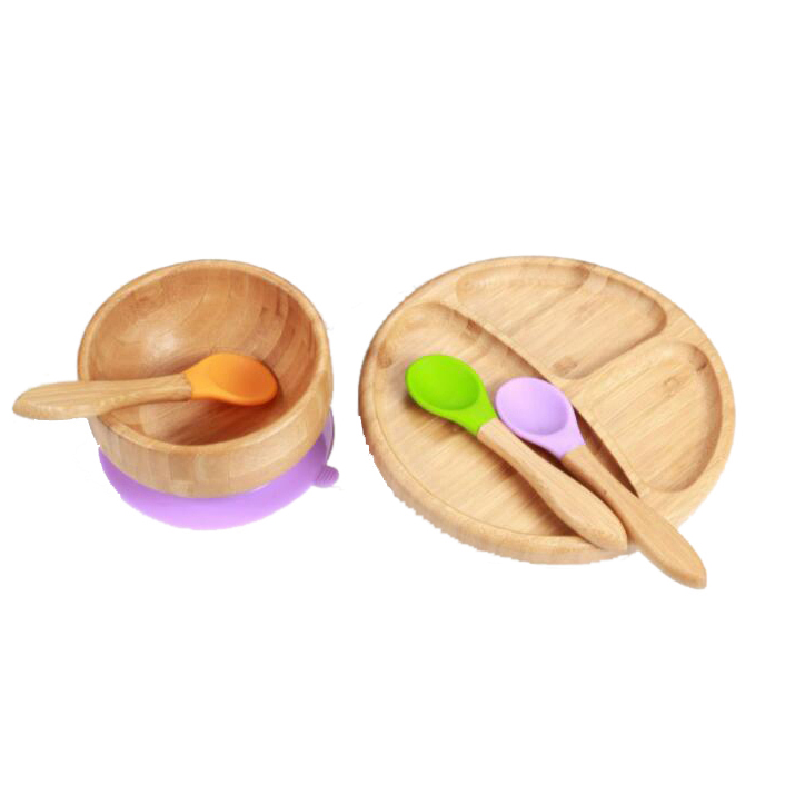 Bamboo Suction Baby Bowl