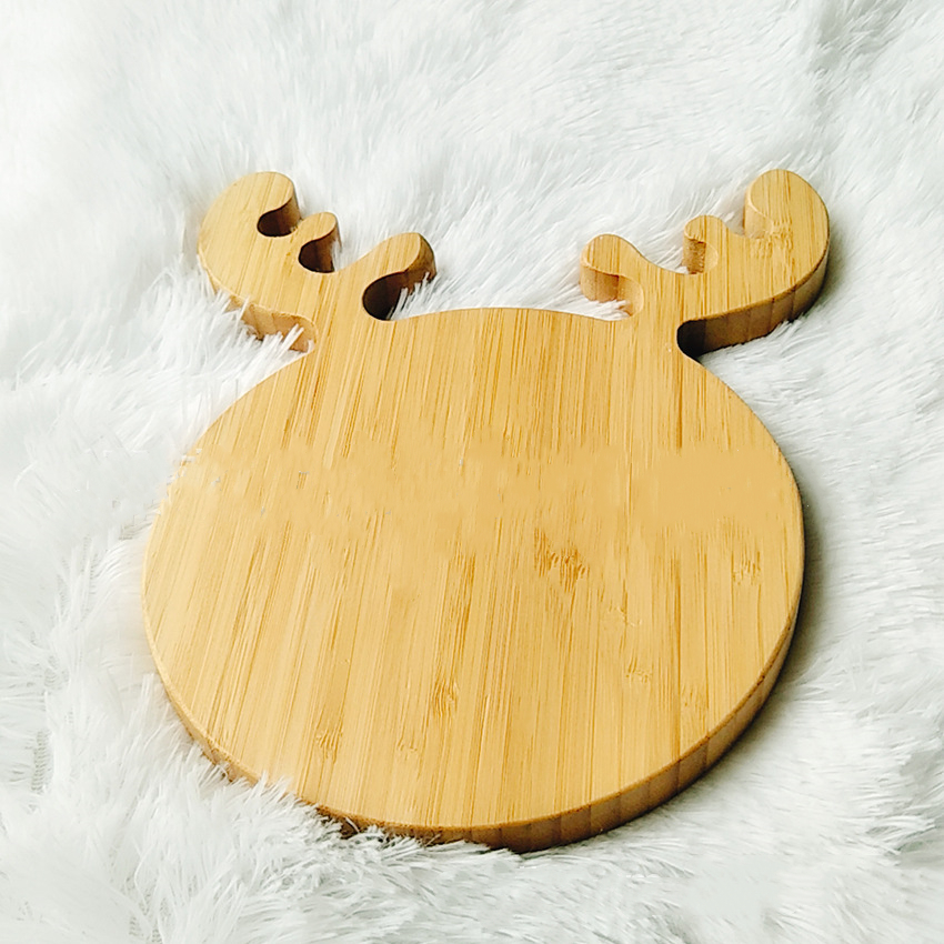 Deer Shape Bamboo Plate