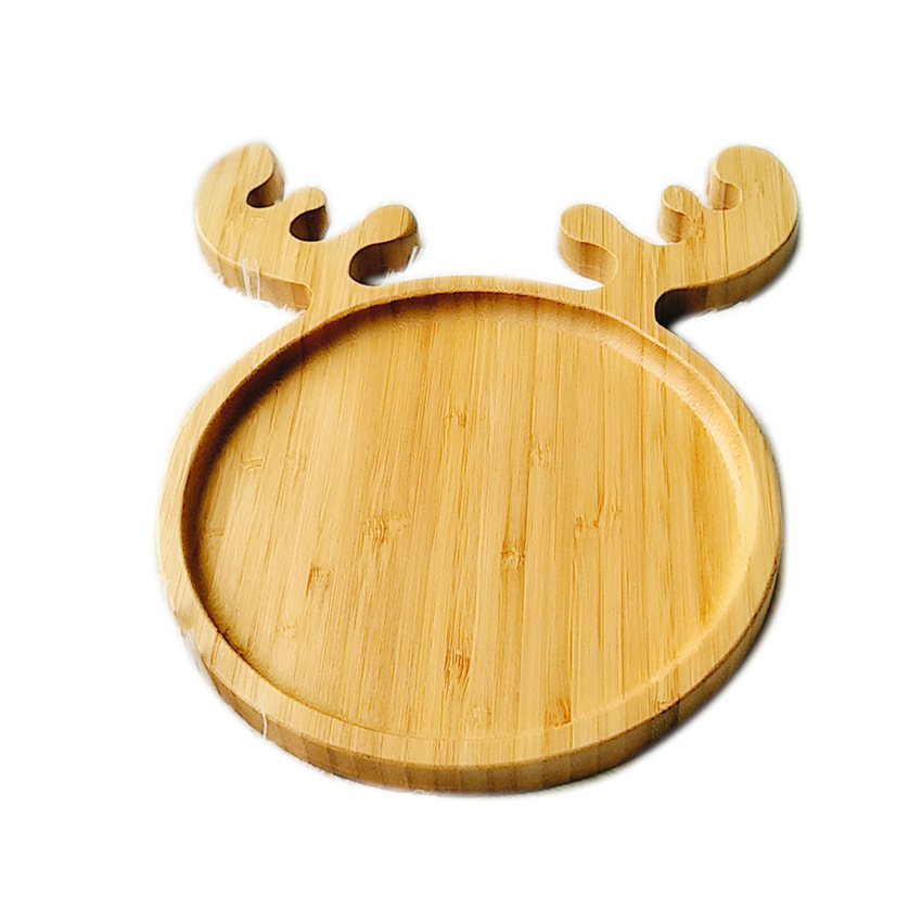 Deer Shape Bamboo Plate