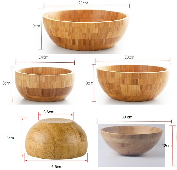 Bamboo salad bowl