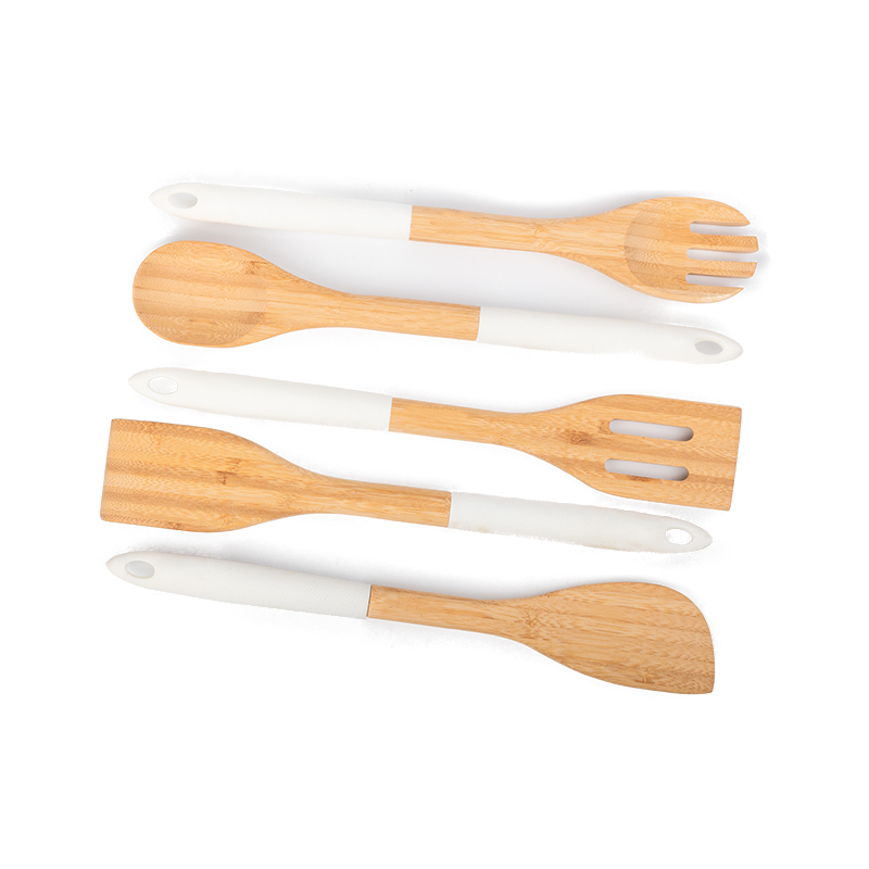 bamboo silicone spatula set