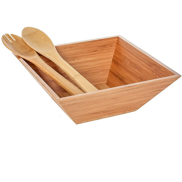 Bamboo square bowl