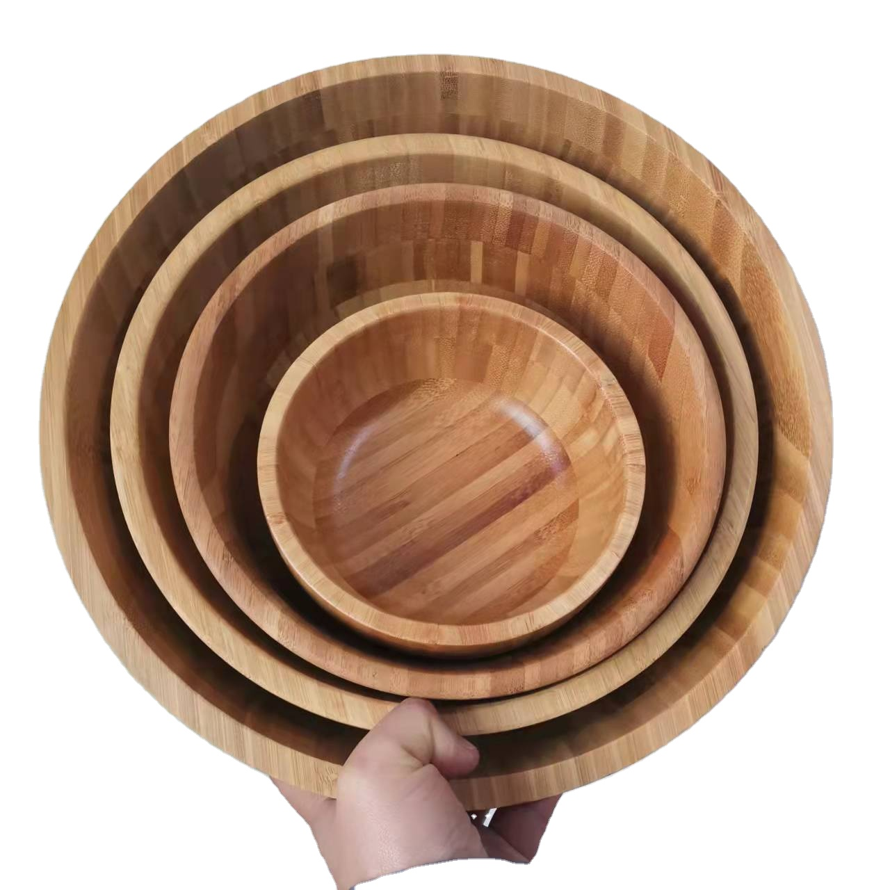 Bamboo salad bowl