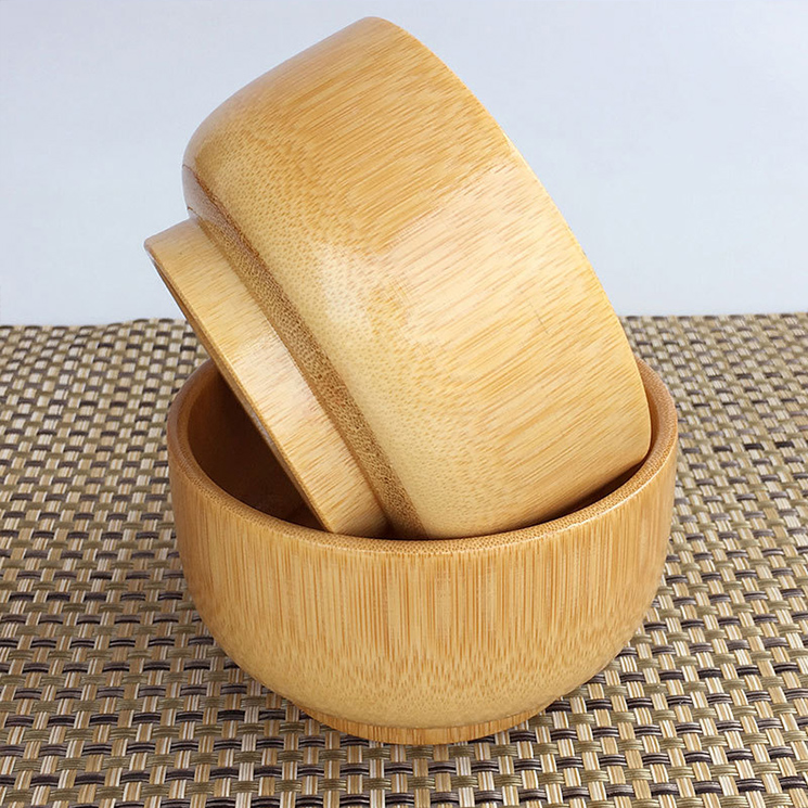 Japanese bamboo rice bowl