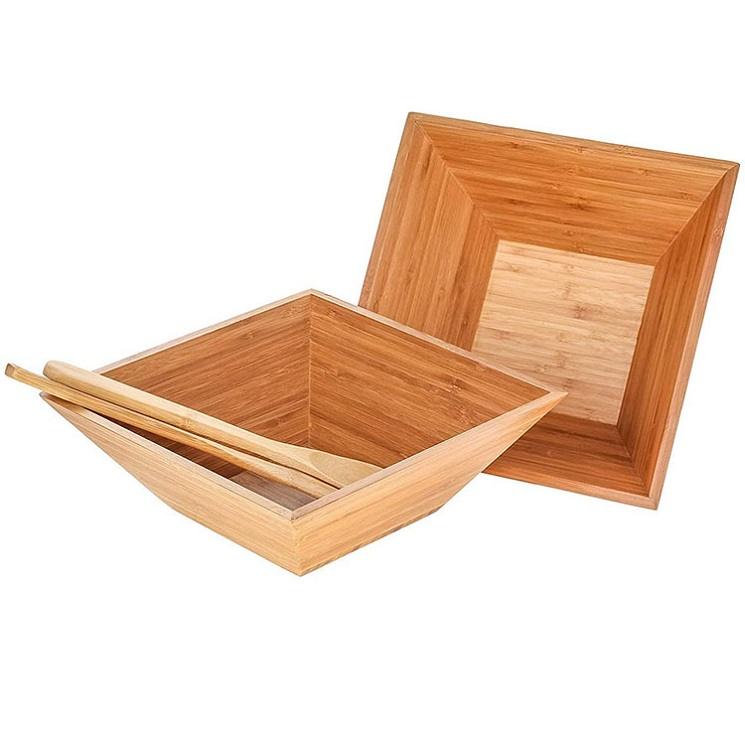 Bamboo square bowl