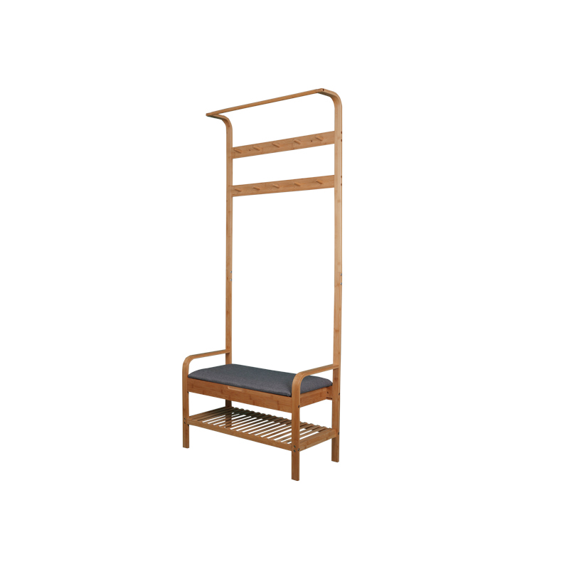 Sitting stool Curved hanging clothes rack