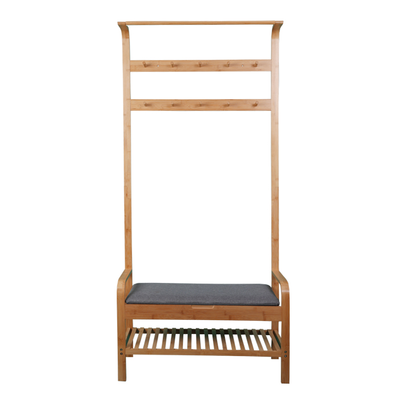 Sitting stool Curved hanging clothes rack