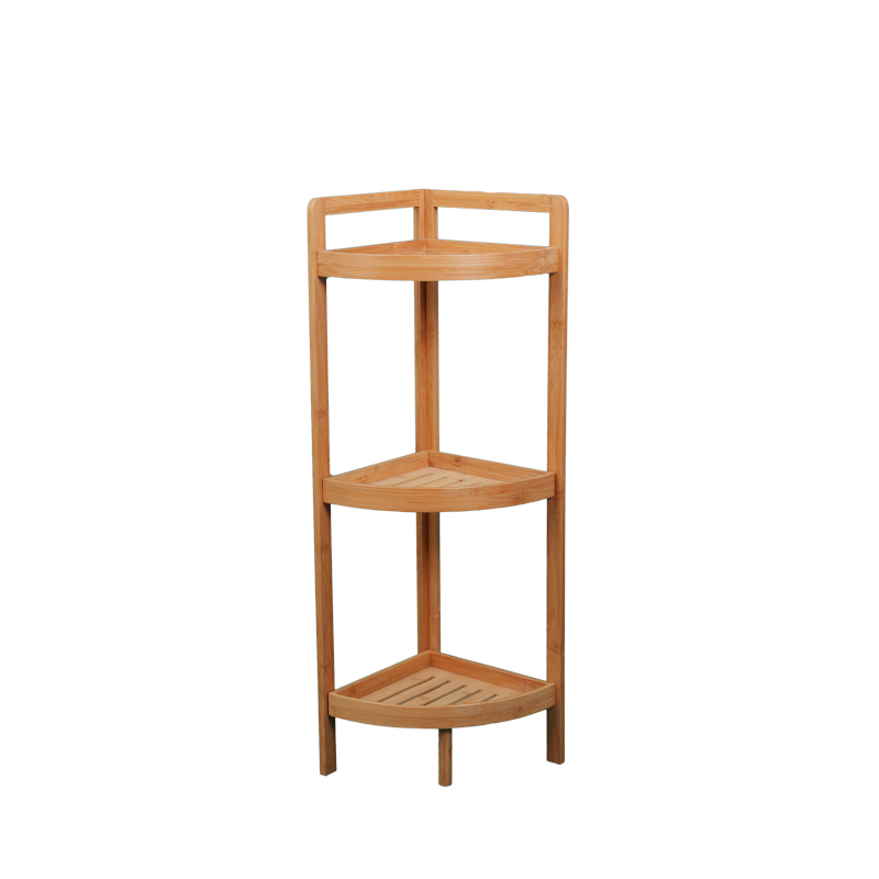 Bamboo corner shelf