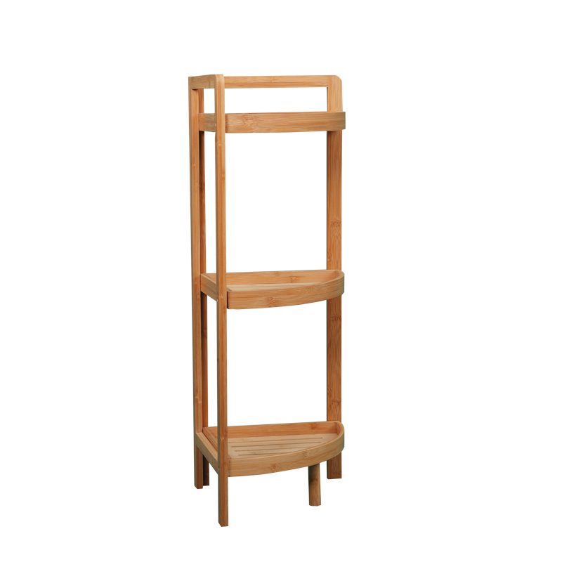 Bamboo corner shelf