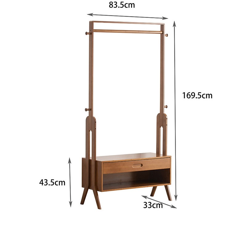 Bamboo clothes stand