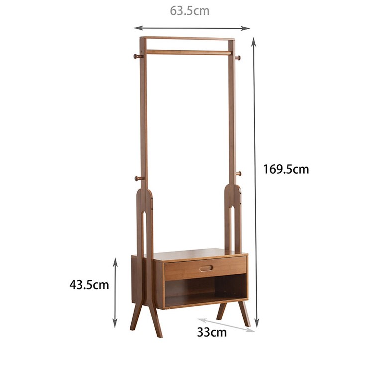 Bamboo clothes stand