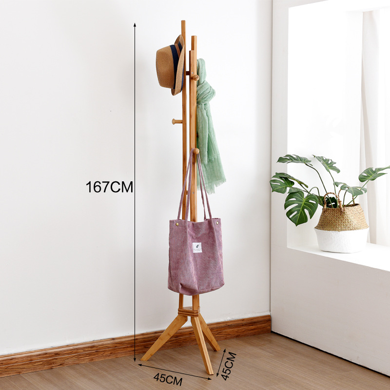 bamboo coat rack stand