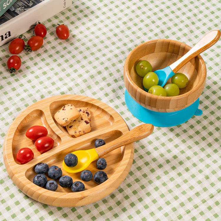 Bamboo Suction Baby Bowl