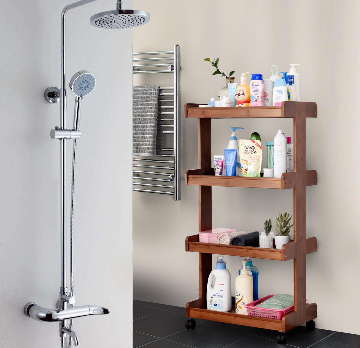 Multi Layer Mobile Shelf